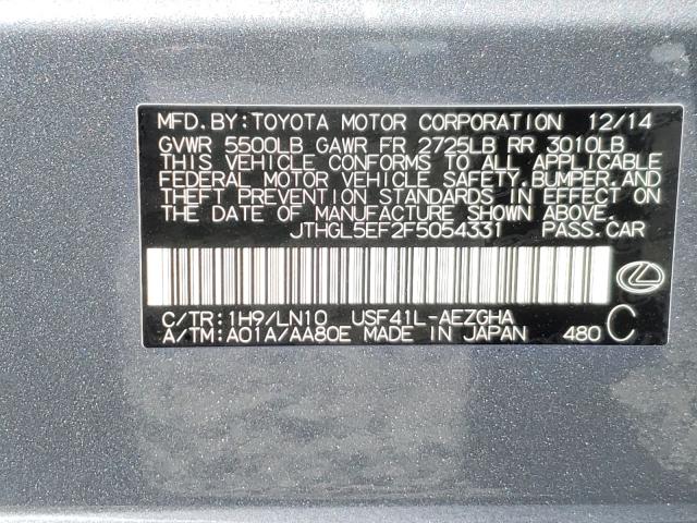 2015 LEXUS LS 460L JTHGL5EF2F5054331