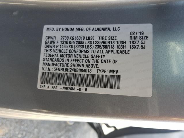 2019 HONDA ODYSSEY LX 5FNRL6H24KB084013