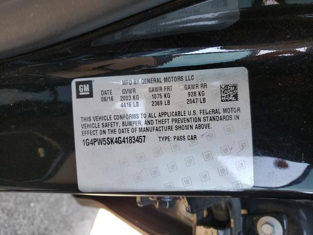 2016 BUICK VERANO SPO 1G4PW5SK4G4183457