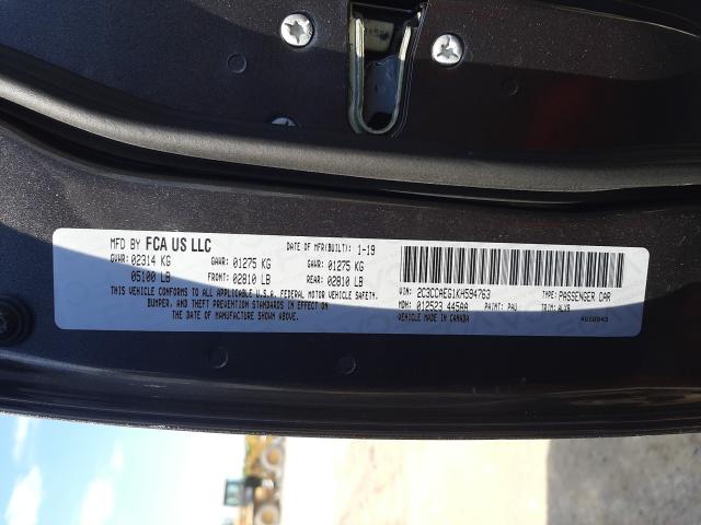 VIN 1C4NJRBB8FD290947 2019 CHRYSLER 300 LIMITE no.10