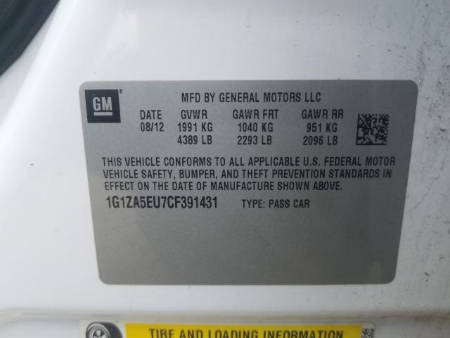 VIN 3FA6P0HD6LR127732 2020 Ford Fusion, SE no.10