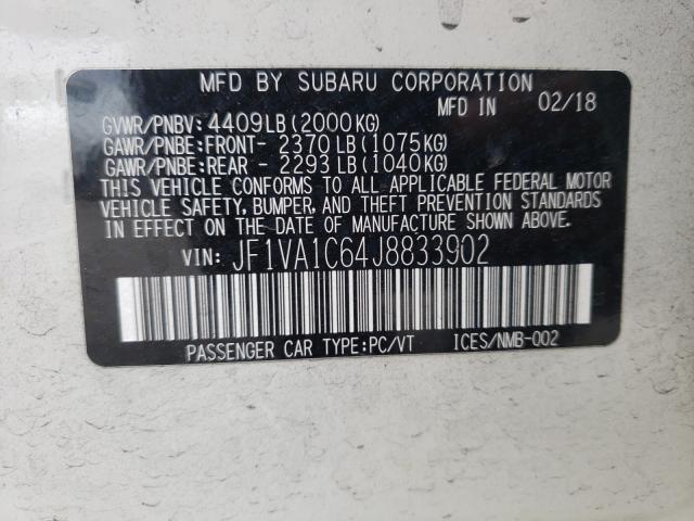 2018 SUBARU WRX PREMIU JF1VA1C64J8833902