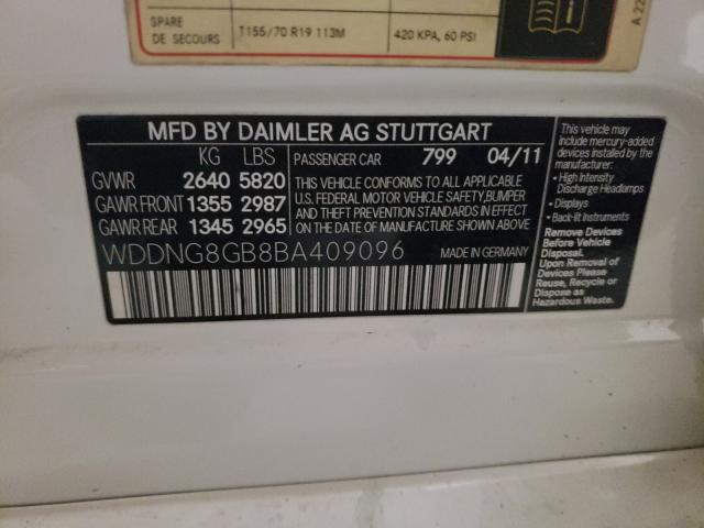2011 MERCEDES-BENZ S 550 4MAT WDDNG8GB8BA409096
