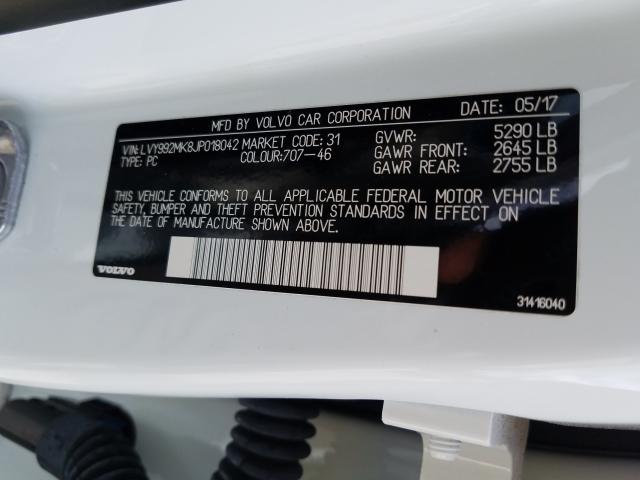 2018 VOLVO S90 T6 MOM LVY992MK8JP018042