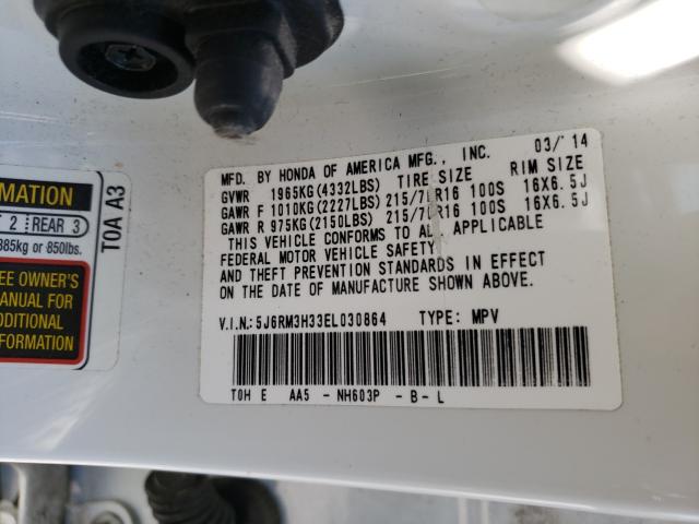 2014 HONDA CR-V LX 5J6RM3H33EL030864