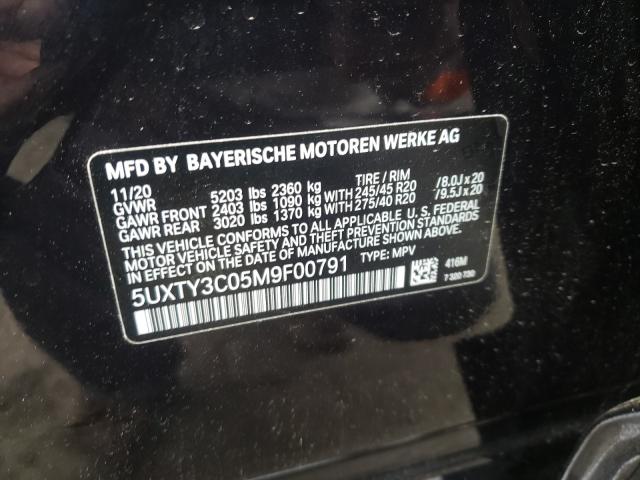 2021 BMW X3 SDRIVE3 5UXTY3C05M9F00791