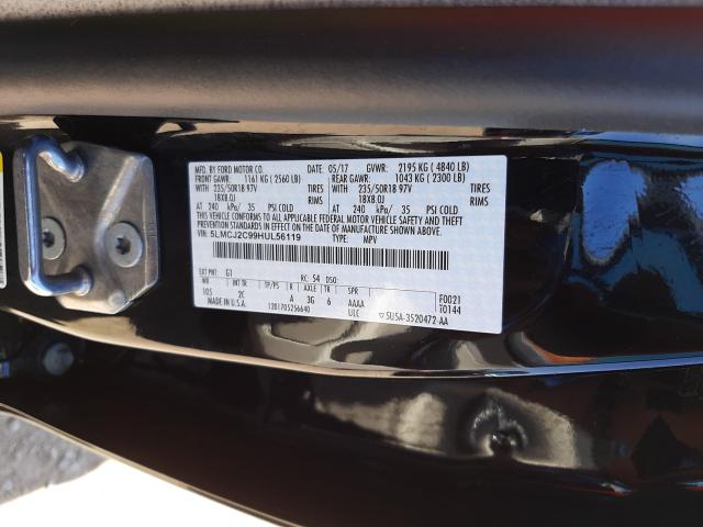 2017 LINCOLN MKC SELECT 5LMCJ2C99HUL56119