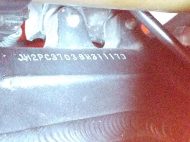 2006 HONDA CBR600 RR JH2PC37036M311170