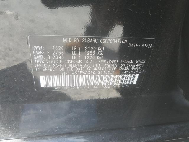 2020 SUBARU LEGACY SPO 4S3BWAG60L3018251