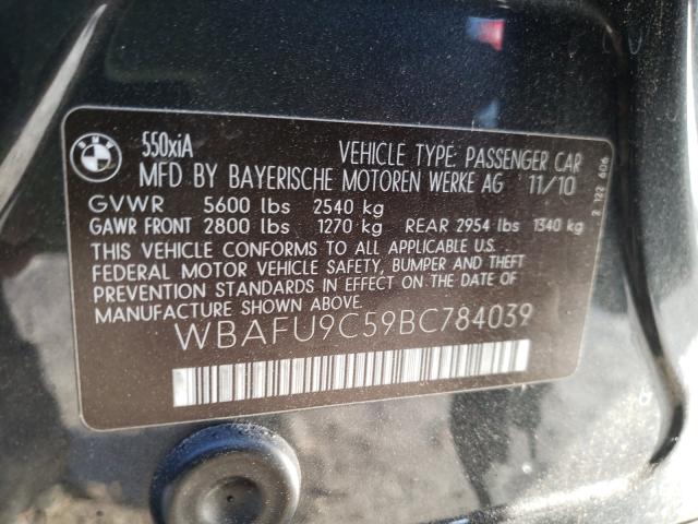 2011 BMW 550 XI WBAFU9C59BC784039
