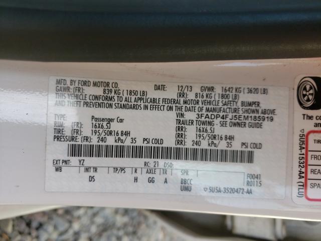 2014 FORD FIESTA TIT 3FADP4FJ5EM185919