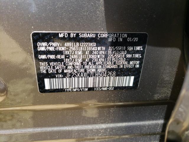 2020 SUBARU FORESTER T JF2SKAXC7LH504268