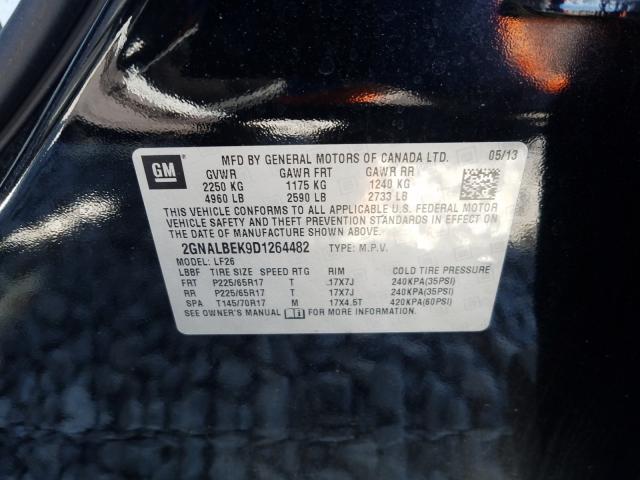2013 CHEVROLET EQUINOX LS 2GNALBEK9D1264482