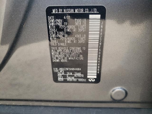 2017 INFINITI QX80 BASE JN8AZ2NF5H9644964