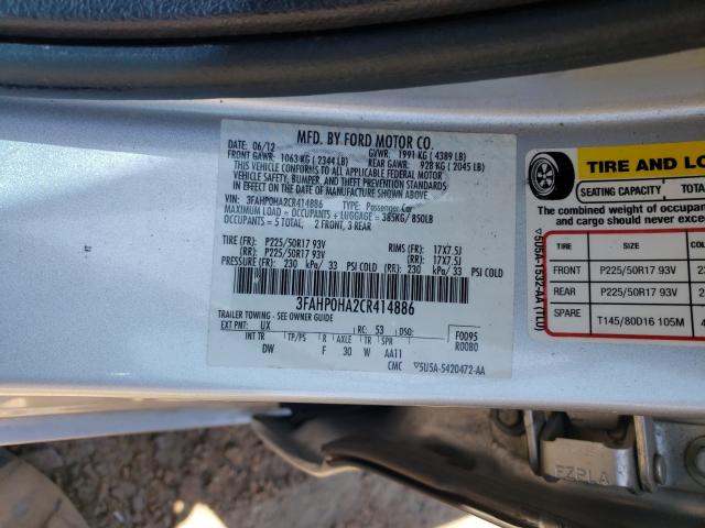 2012 FORD FUSION SE 3FAHP0HA2CR414886