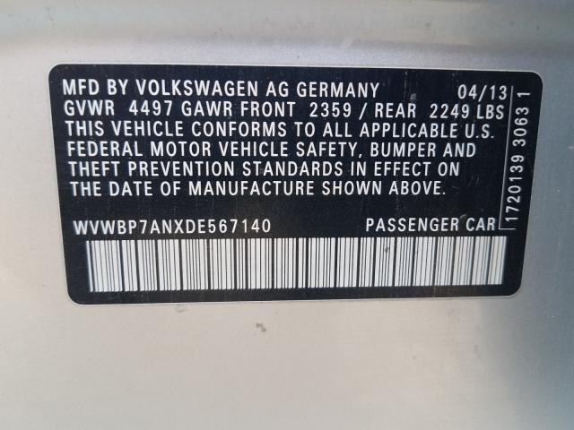 2013 VOLKSWAGEN CC SPORT WVWBP7ANXDE567140