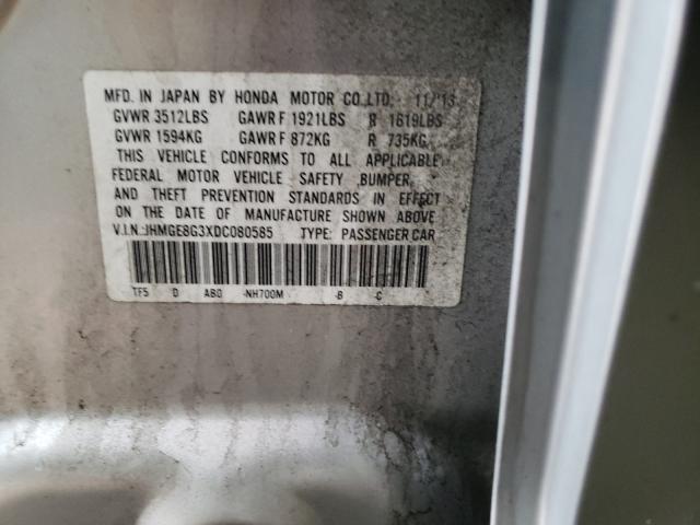 2013 HONDA FIT JHMGE8G3XDC080585