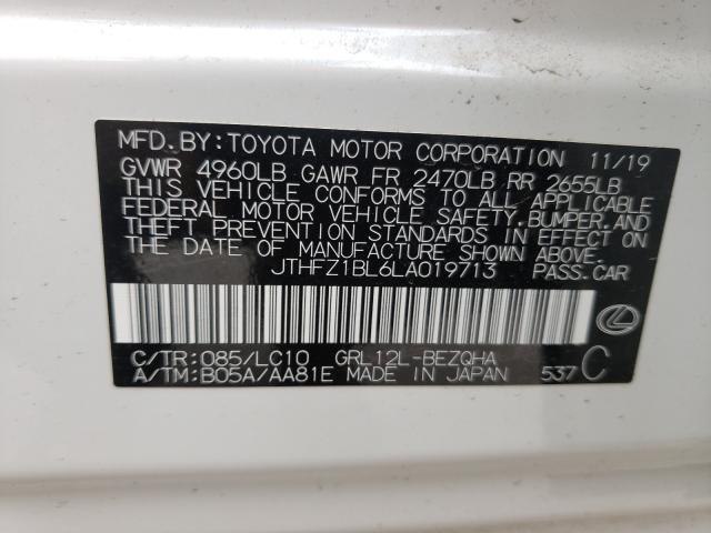 2020 LEXUS GS 350 BAS JTHFZ1BL6LA019713