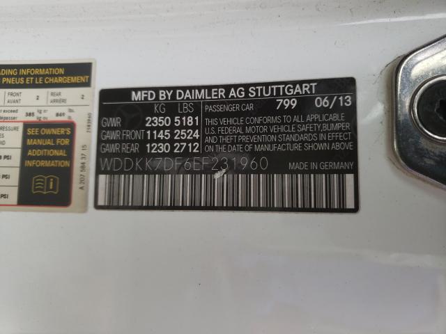 2014 MERCEDES-BENZ E 550 WDDKK7DF6EF231960