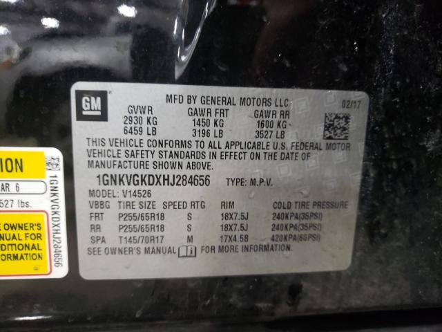 VIN 3VV3B7AX7MM135766 2017 CHEVROLET TRAVERSE L no.10