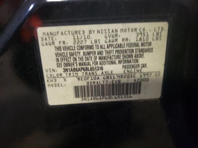 2011 NISSAN SENTRA 2.0 3N1AB6AP6BL651316