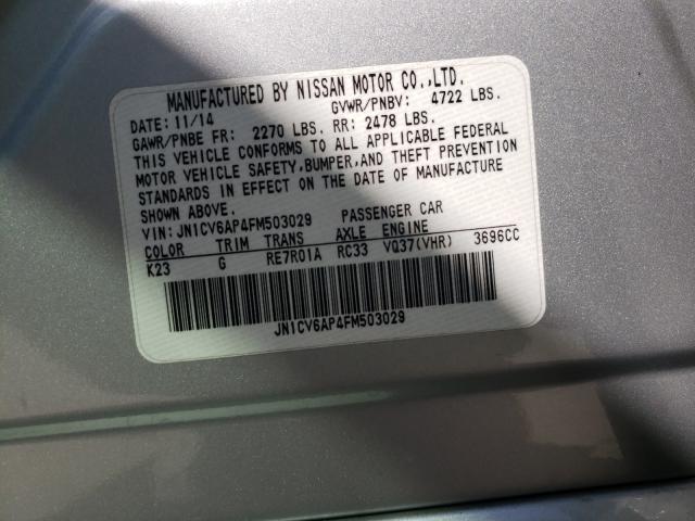 2015 INFINITI Q40 JN1CV6AP4FM503029
