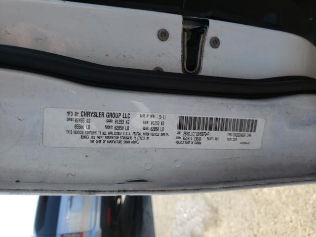 2011 DODGE CHARGER PO 2B3CL1CT1BH587647