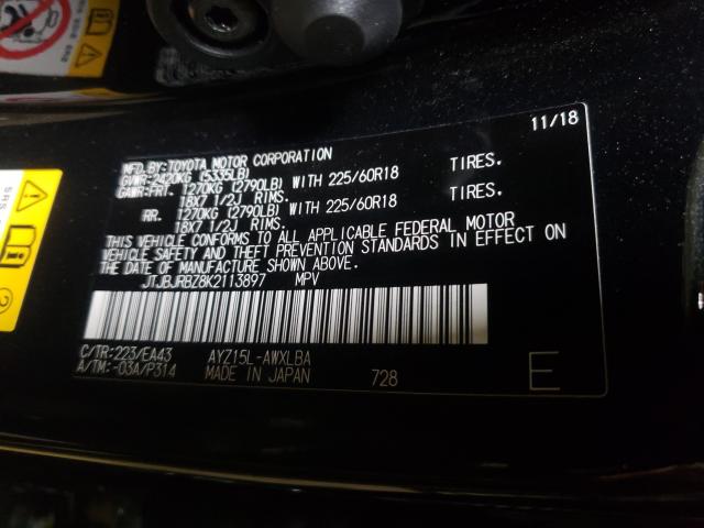 2019 LEXUS NX 300H JTJBJRBZ8K2113897