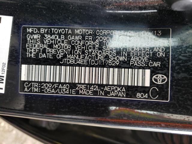 2013 TOYOTA COROLLA BA JTDBU4EE1DJ117529