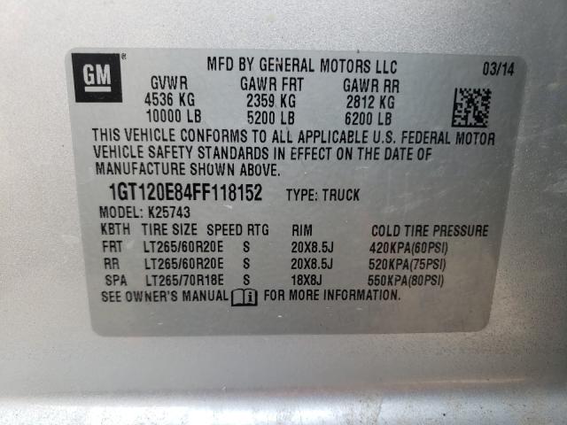 VIN 3VV2B7AX4RM030671 2015 GMC SIERRA K25 no.10