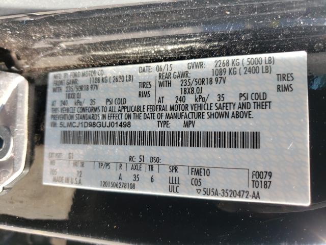 2016 LINCOLN MKC PREMIE 5LMCJ1D98GUJ01498