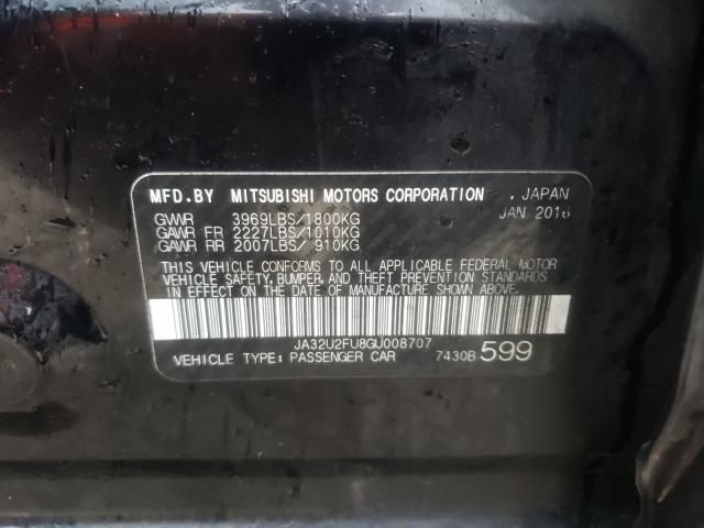 2016 MITSUBISHI LANCER ES JA32U2FU8GU008707