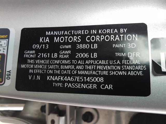 2014 KIA FORTE LX KNAFK4A67E5145008