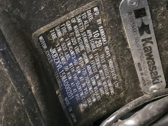 2021 KAWASAKI ZX1002 L JKBZXVL15MA000201