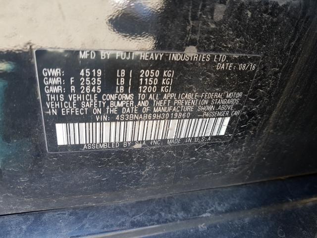 2017 SUBARU LEGACY SPO 4S3BNAR69H3019860