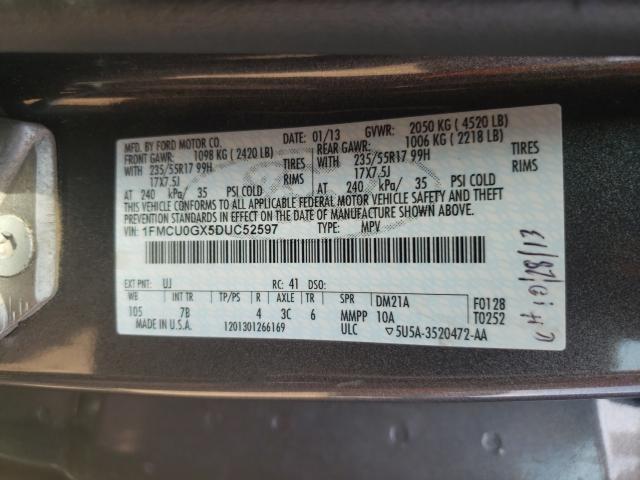 2013 FORD ESCAPE SE 1FMCU0GX5DUC52597