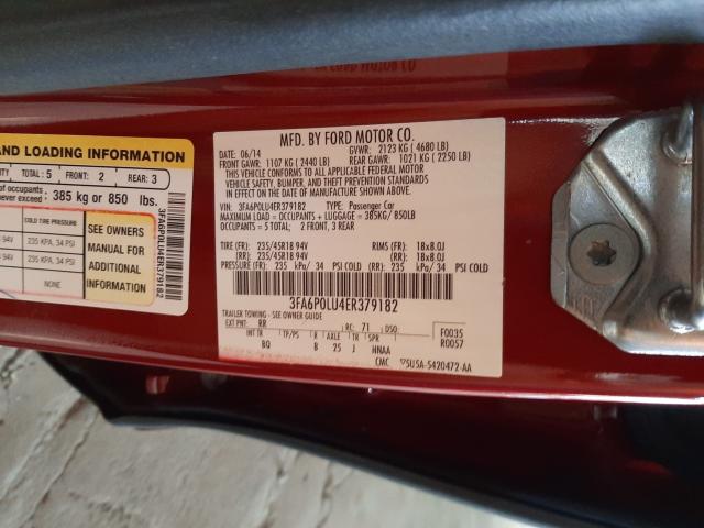 2014 FORD FUSION SE 3FA6P0LU4ER379182