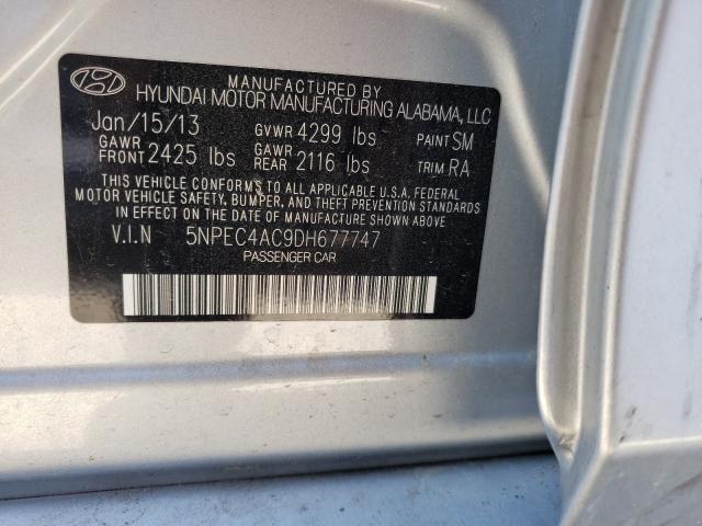 2013 HYUNDAI SONATA SE 5NPEC4AC9DH677747