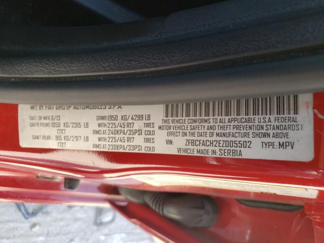 2014 FIAT 500L LOUNG ZFBCFACH2EZ005502