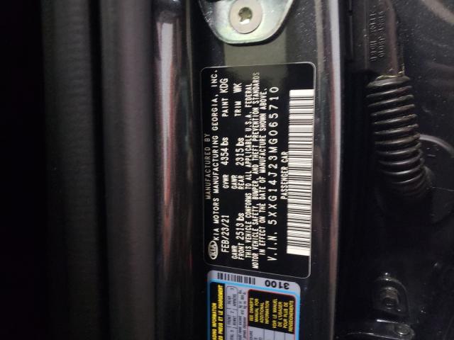 2021 KIA K5 LXS 5XXG14J23MG065710