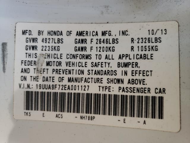 2014 ACURA TL ADVANCE 19UUA9F72EA001127