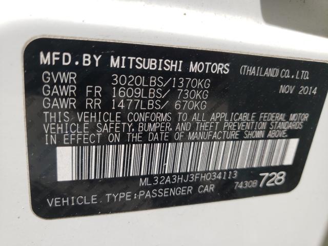 2015 MITSUBISHI MIRAGE DE ML32A3HJ3FH034113