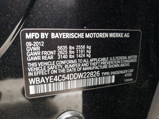 2013 BMW 740 LI WBAYE4C54DDW22826
