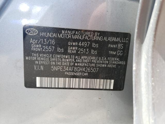 2016 HYUNDAI SONATA SPO 5NPE34AF8GH426507