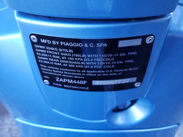 2007 VESPA LX 150 ZAPM448F375007722
