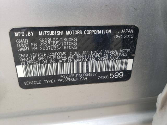 2016 MITSUBISHI LANCER ES JA32U2FU1GU004837