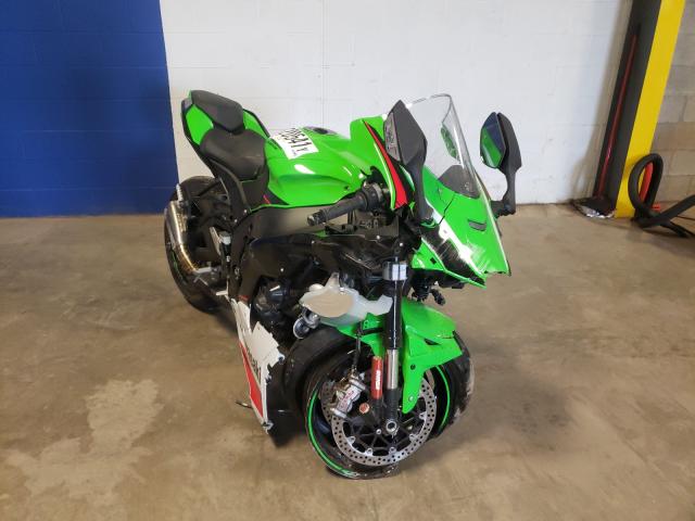 Salvage motorcycles for sale at Chalfont, PA auction: 2021 Kawasaki ZX1002 L
