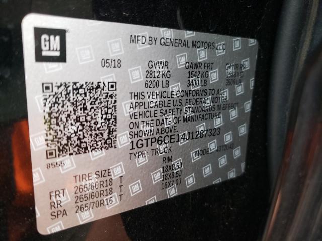 2018 GMC CANYON SLE 1GTP6CE14J1287323