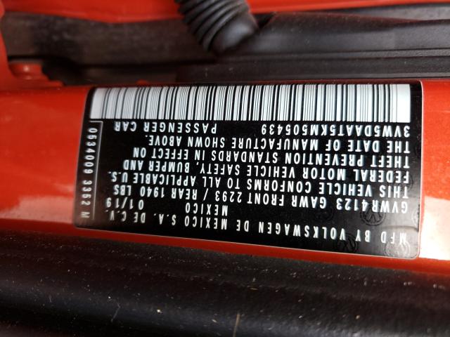 2019 VOLKSWAGEN BEETLE S 3VW5DAAT5KM505439