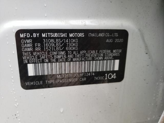 2020 MITSUBISHI MIRAGE ML32F3FJ0LHF12474